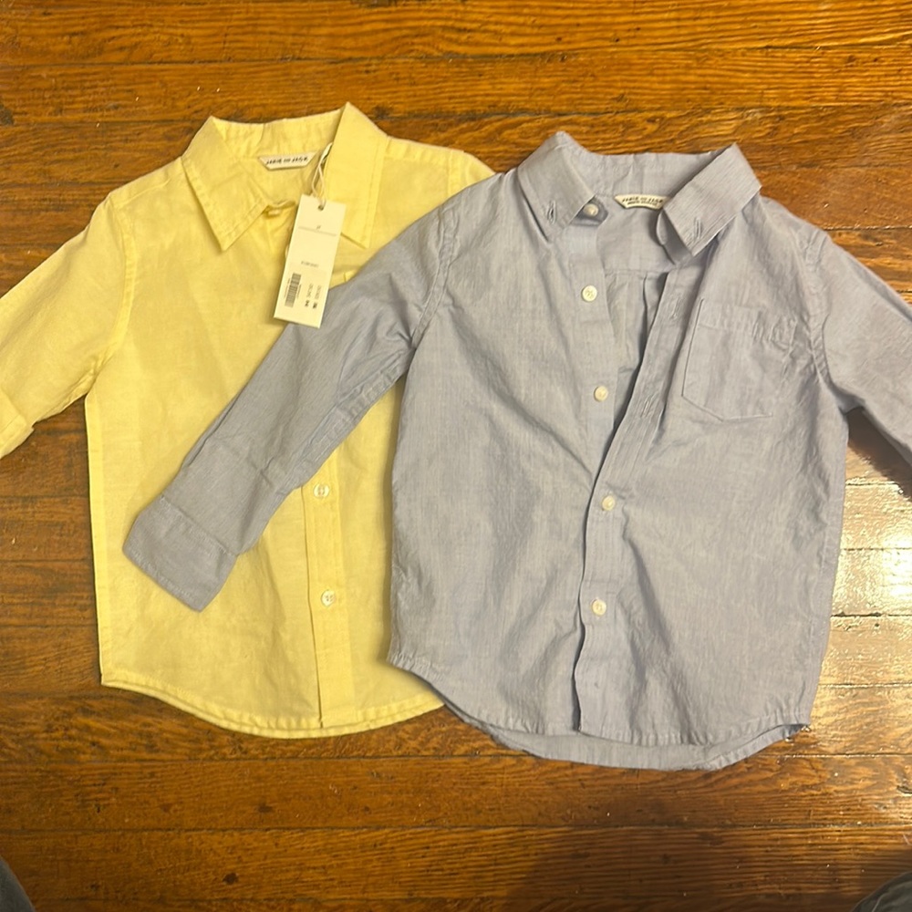 Janie & Jack 2T dress shirts - Set of 2 shirts